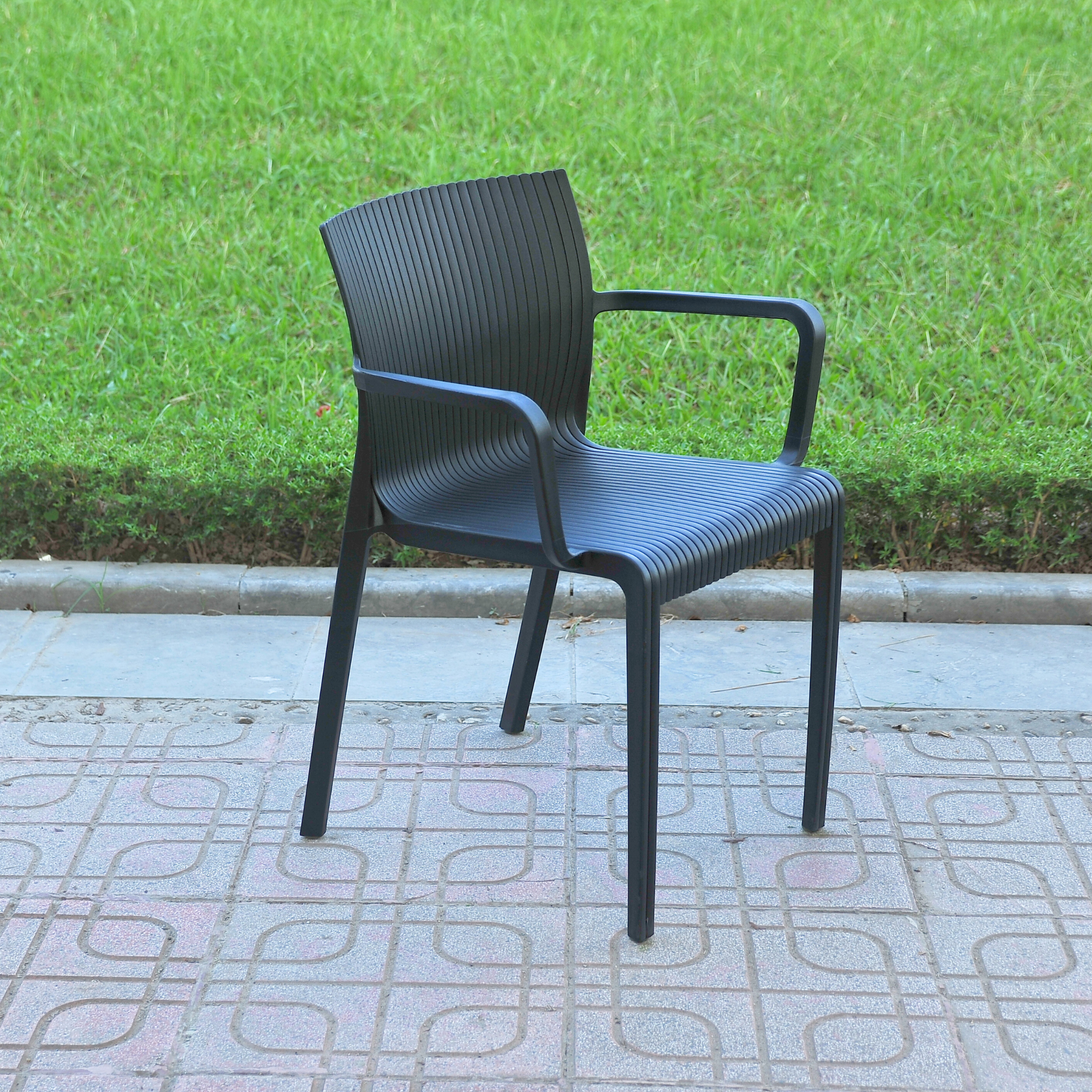 GHẾ NHỰA SÓNG ĐÚC NGUYÊN KHỐI CÓ TAY VỊN MA6817 - Ảnh 9