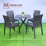 COMBO MAN403 – BÀN MAN04 + GHẾ MA6803 | BỘ BÀN GHẾ NHỰA ĐÚC ĐA MÀU, BỀN ĐẸP CHO CAFE, NHÀ HÀNG